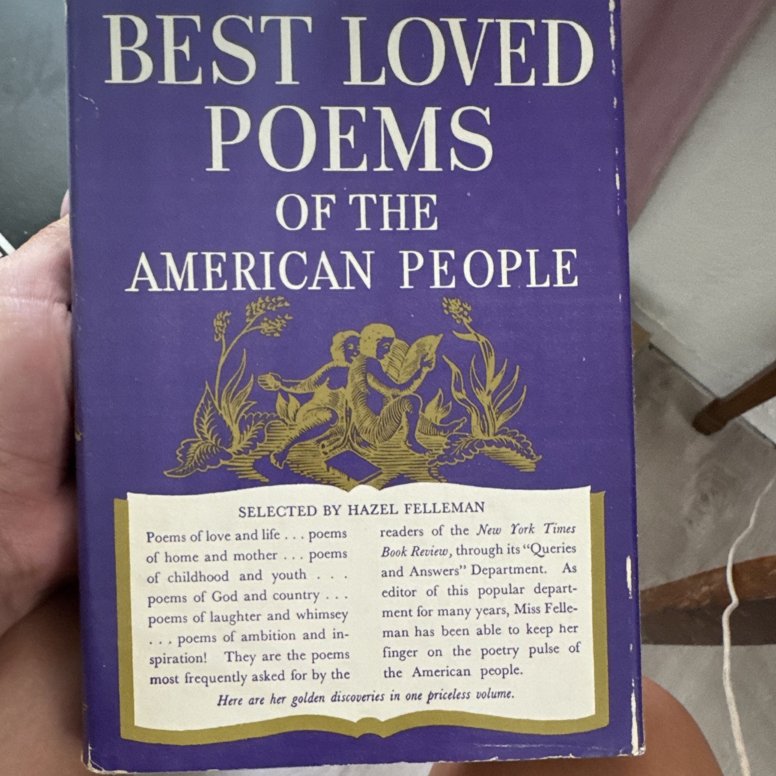 The Best Loved Poems of the American People Hazel Felleman HC w/ Dust Jacket