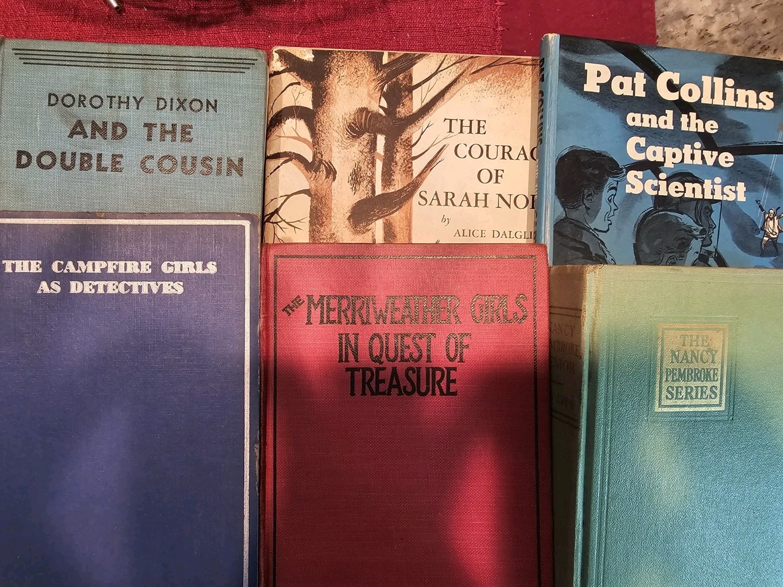 Six 1950’s Detective Books For Young Girls,mixed authors and publishers