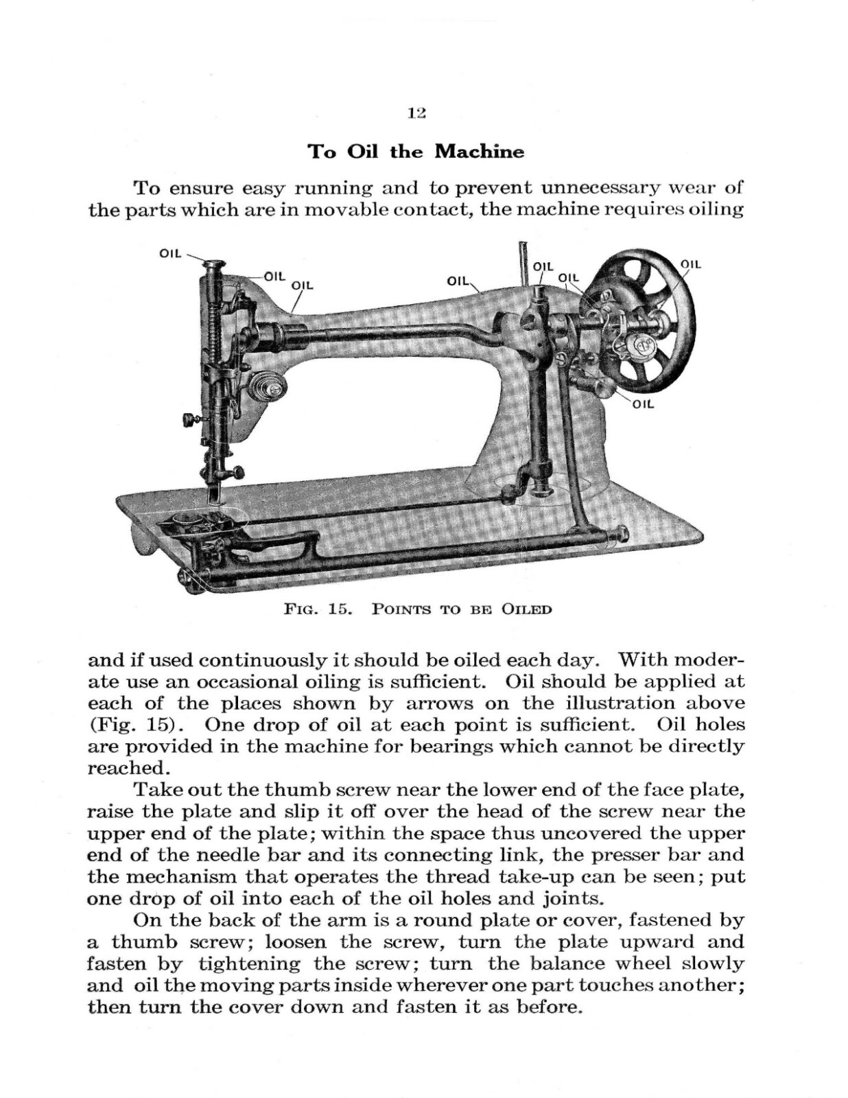 Singer Sewing Machine No. 66-1 Instruction Manual “1913” (27 Page)
