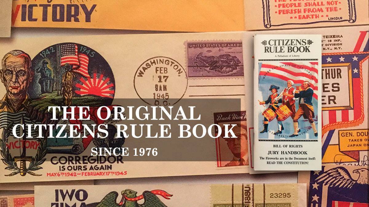 Original Citizens Rule Book Bill of Rights Jury Handbook Pocket Sized (10 pack)