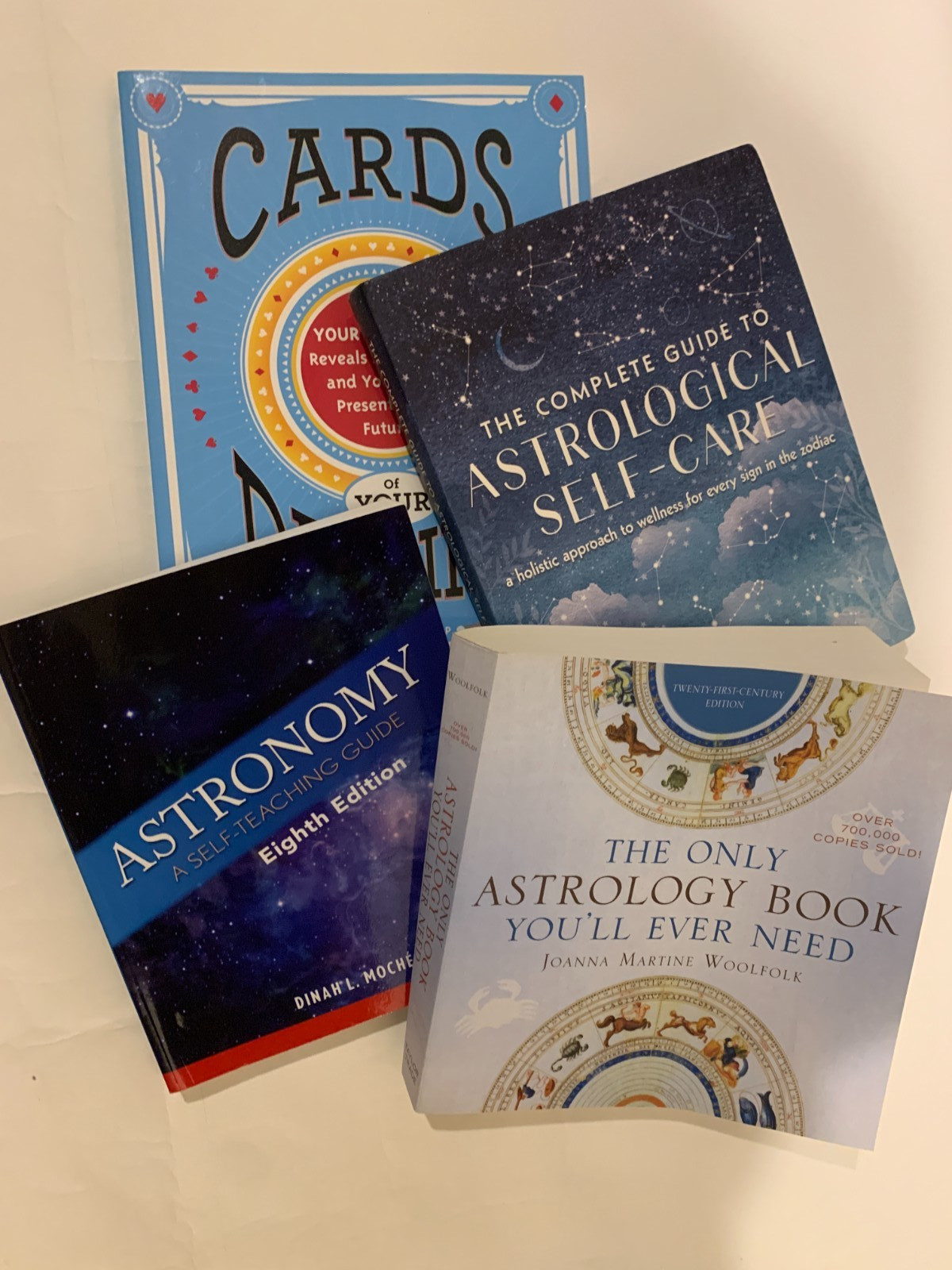 4 Book Bundle Astronomy, Astrology and Card vital Information