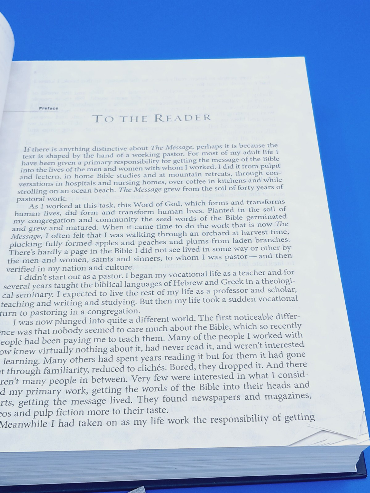 Message Large Print, The by Peterson, Eugene H..