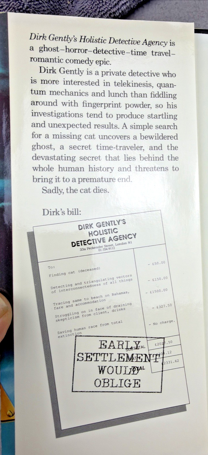 Lot 2 Douglas Adams Books HC DJ Dirk Gently’s Holistic Detective Agency & Long..