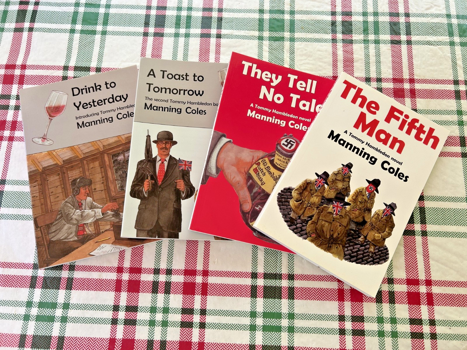 Manning Coles Lot (4) Tommy Hambledon Vintage Mystery Paperbacks – Very Good