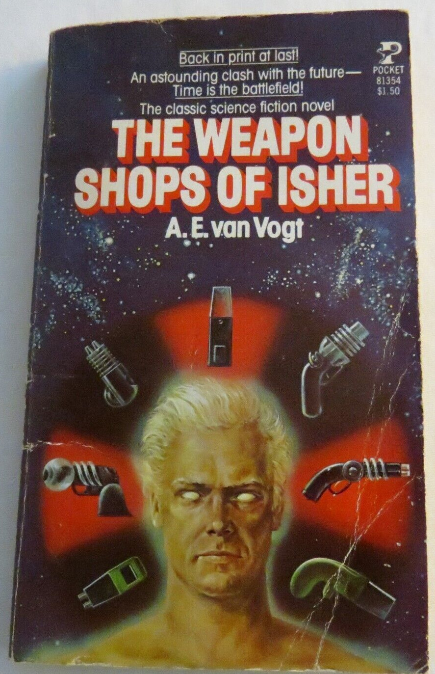 The Weapon Shops of Isher A.E.van Vogt Paperback Pocket Books 1977