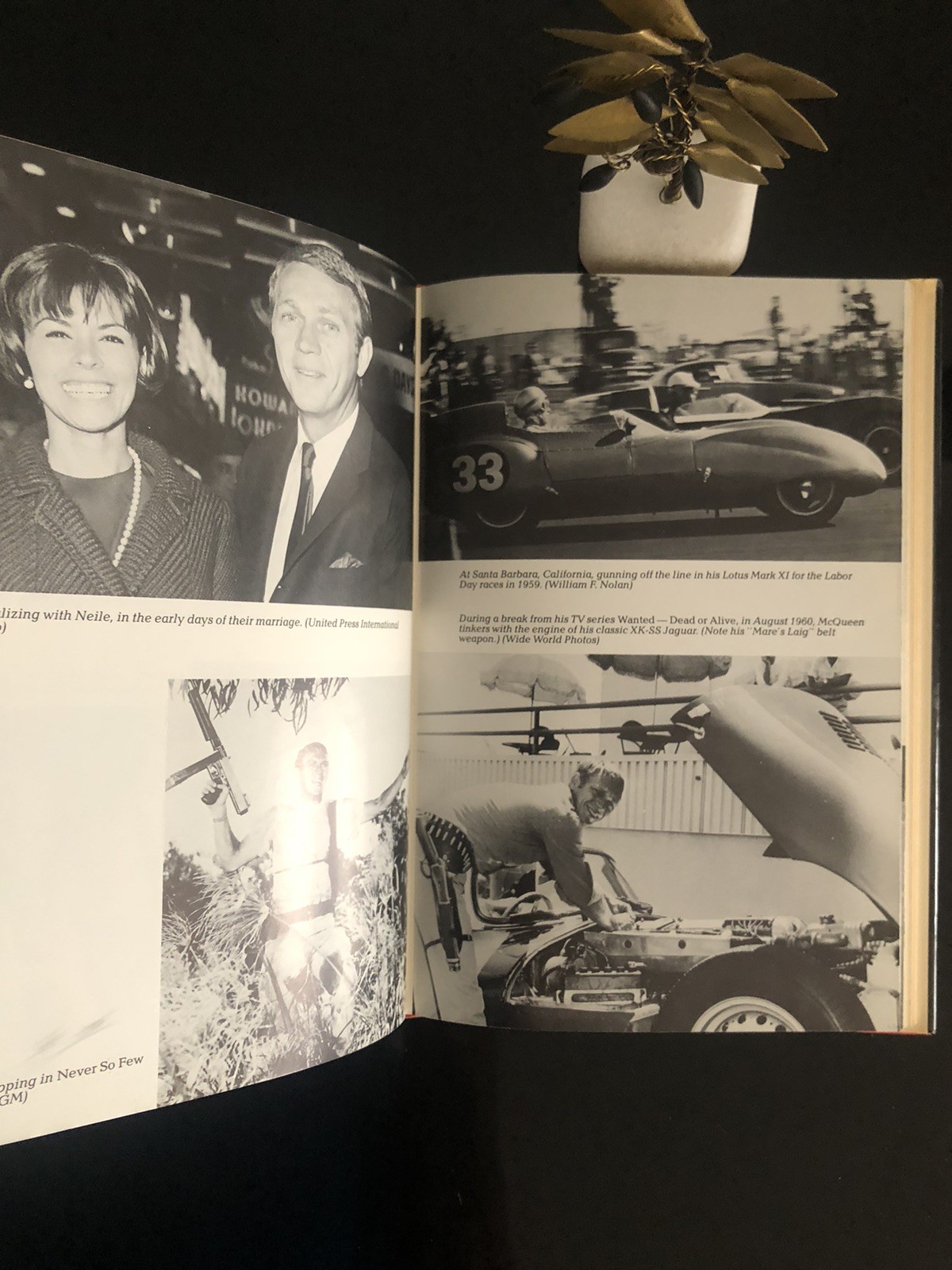 McQueen William F Nolan Arthur Barker UK 1984 First Ed. HC DJ VG 🎬 Bio