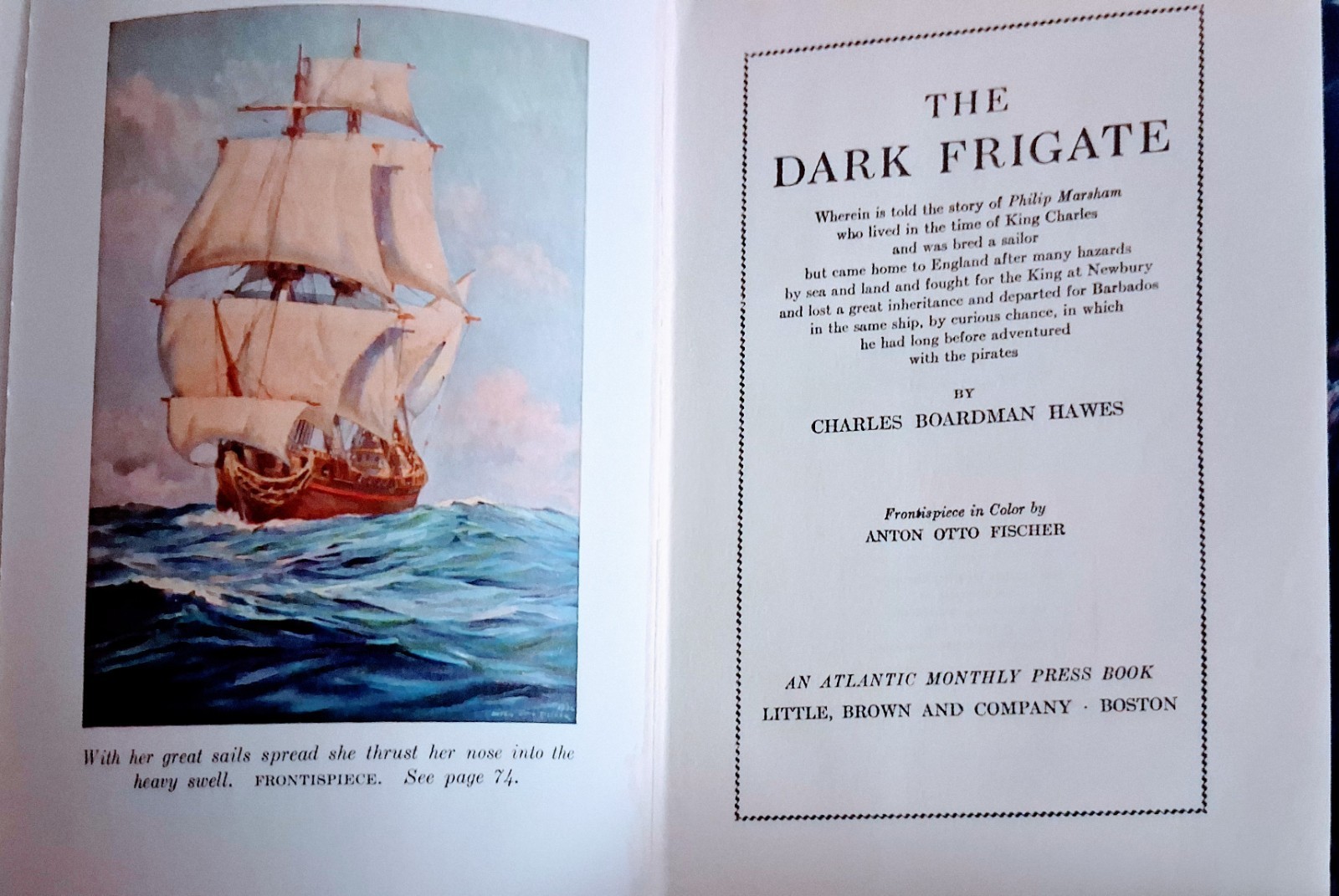 THE DARK FRIGATE (1962) BY CHARLES BOARDMAN HAWES