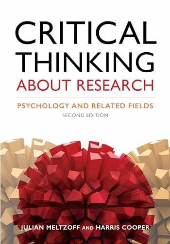 Critical Thinking About Research: – Paperback, by Cooper PhD Dr. – Very Good