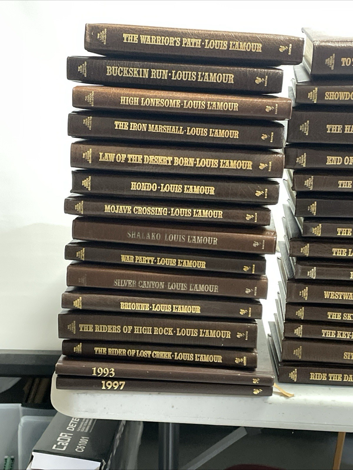 Louis L’Amour Leather Hardcover Collection Pick Your Title Gold Gilt Pages