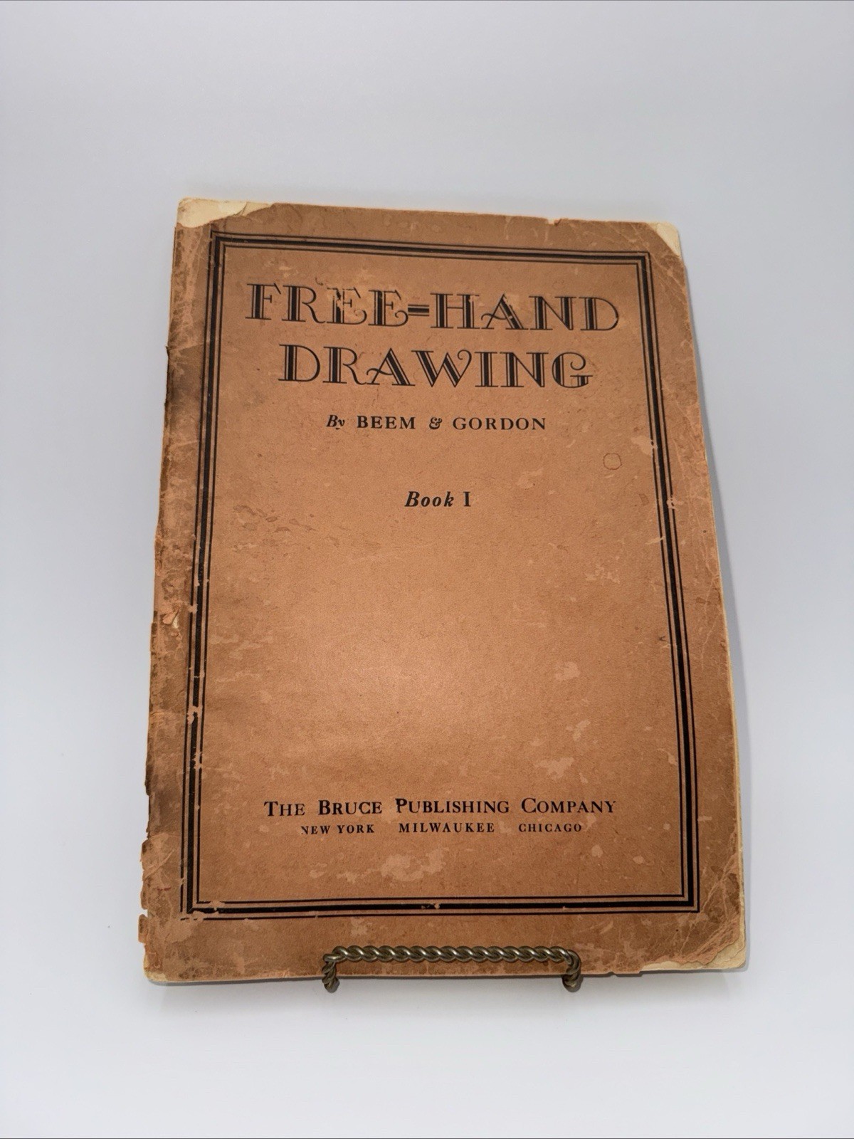 Antique Free-Hand Drawing By Beem & Gordon Book 1, 1st Edition 1924