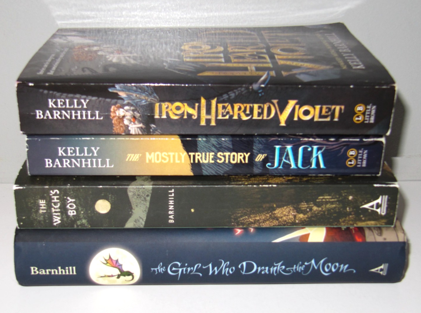 Lot of 4 books by Kelly Barnhill TPB/HB Iron Hearted Violet Girl Who Drank the M