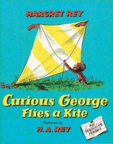 Curious George Flies a Kite – hardcover, 0395169658, Margaret Rey