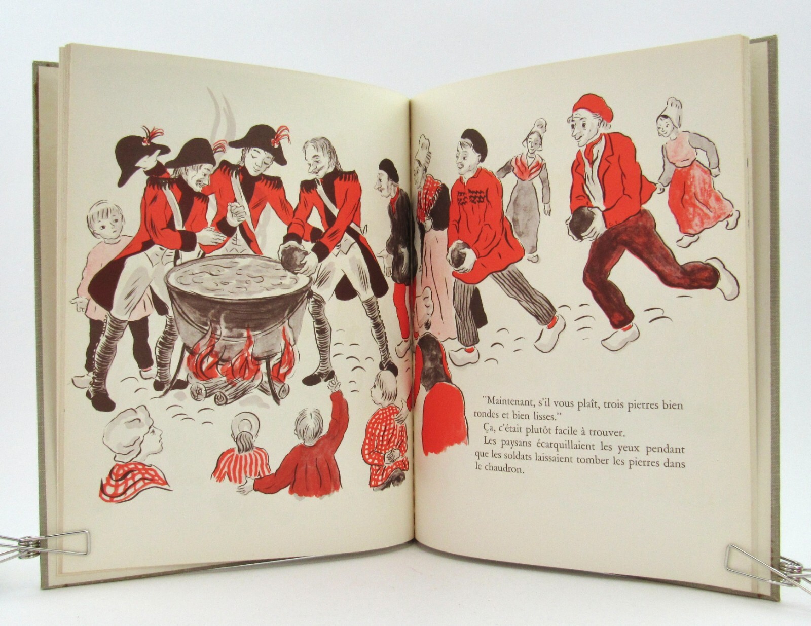 UNE DROLE DE SOUPE Marcia Brown Stone Soup 1960 1st French Edition Caldecott VGC