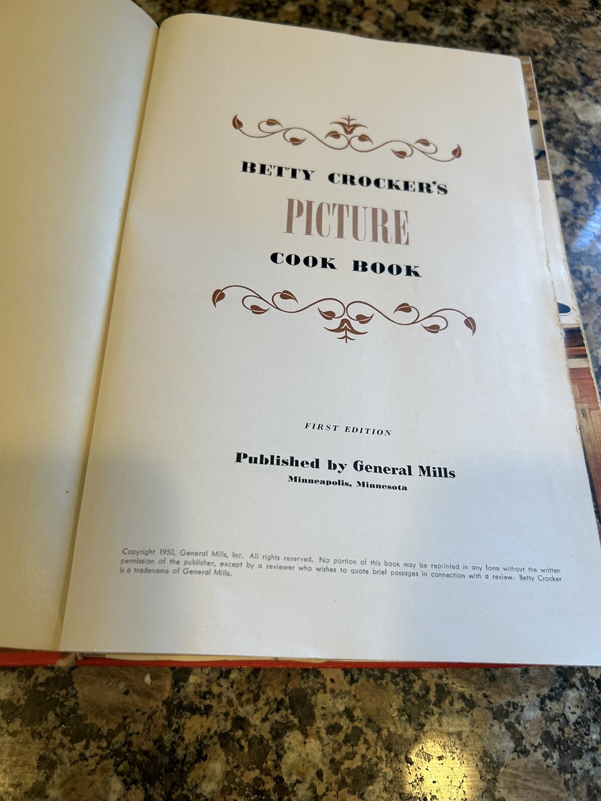 Vintage Betty Crocker’s Picture Cook Book 1950 First Edition 449 Pages