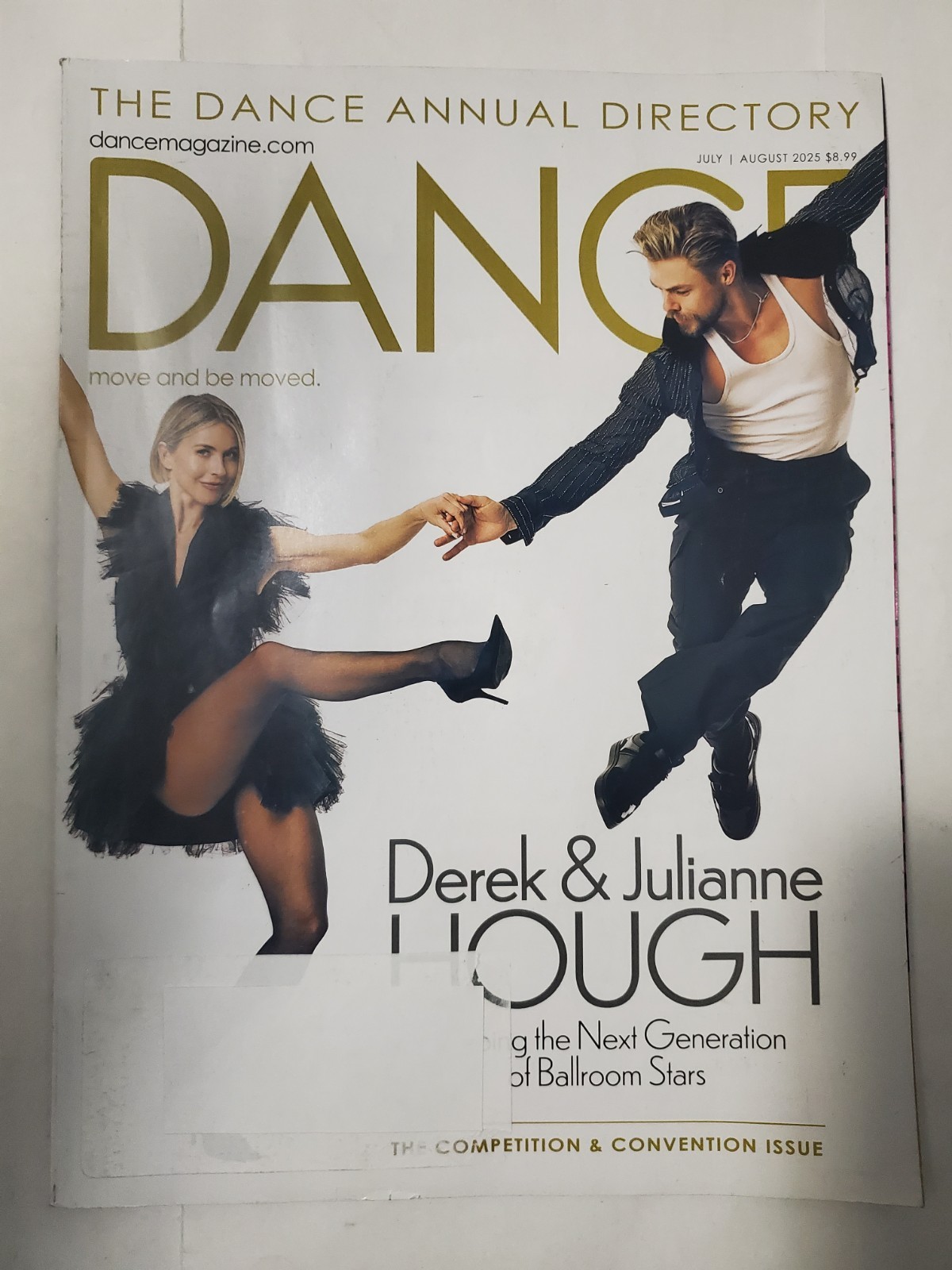 DANCE MAGAZINE JULY AUGUST 2025 DEREK & JULIANNE HOUGH BALLROOM STARS