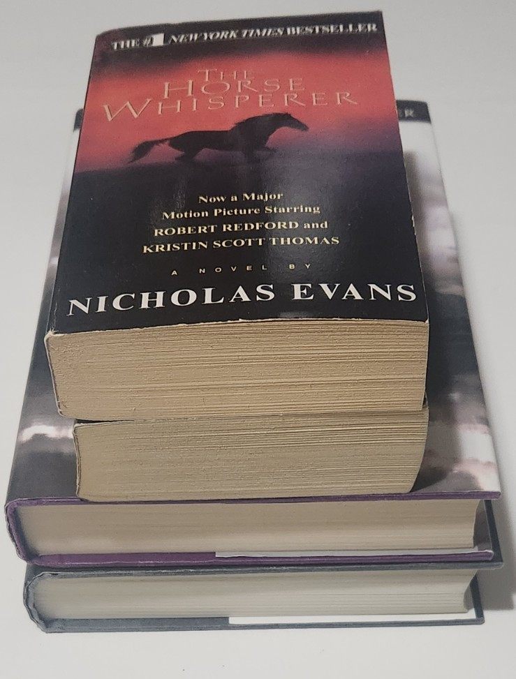 Lot of 4 – Nicholas Evans Books – Horse Whisperer – Smoke Jumper – 2 Hard 2 Soft