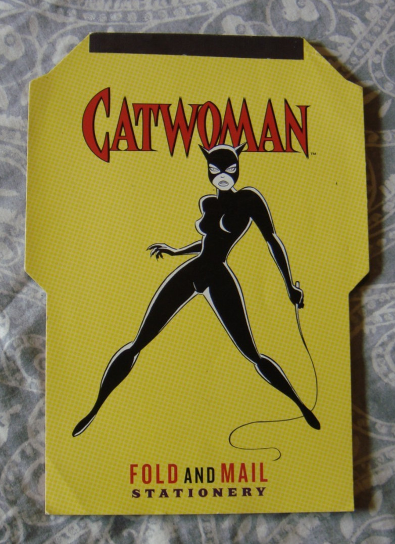 Catwoman Fold and Mail Stationery (DC Comics 2003, Novelty Book) 38 Pages