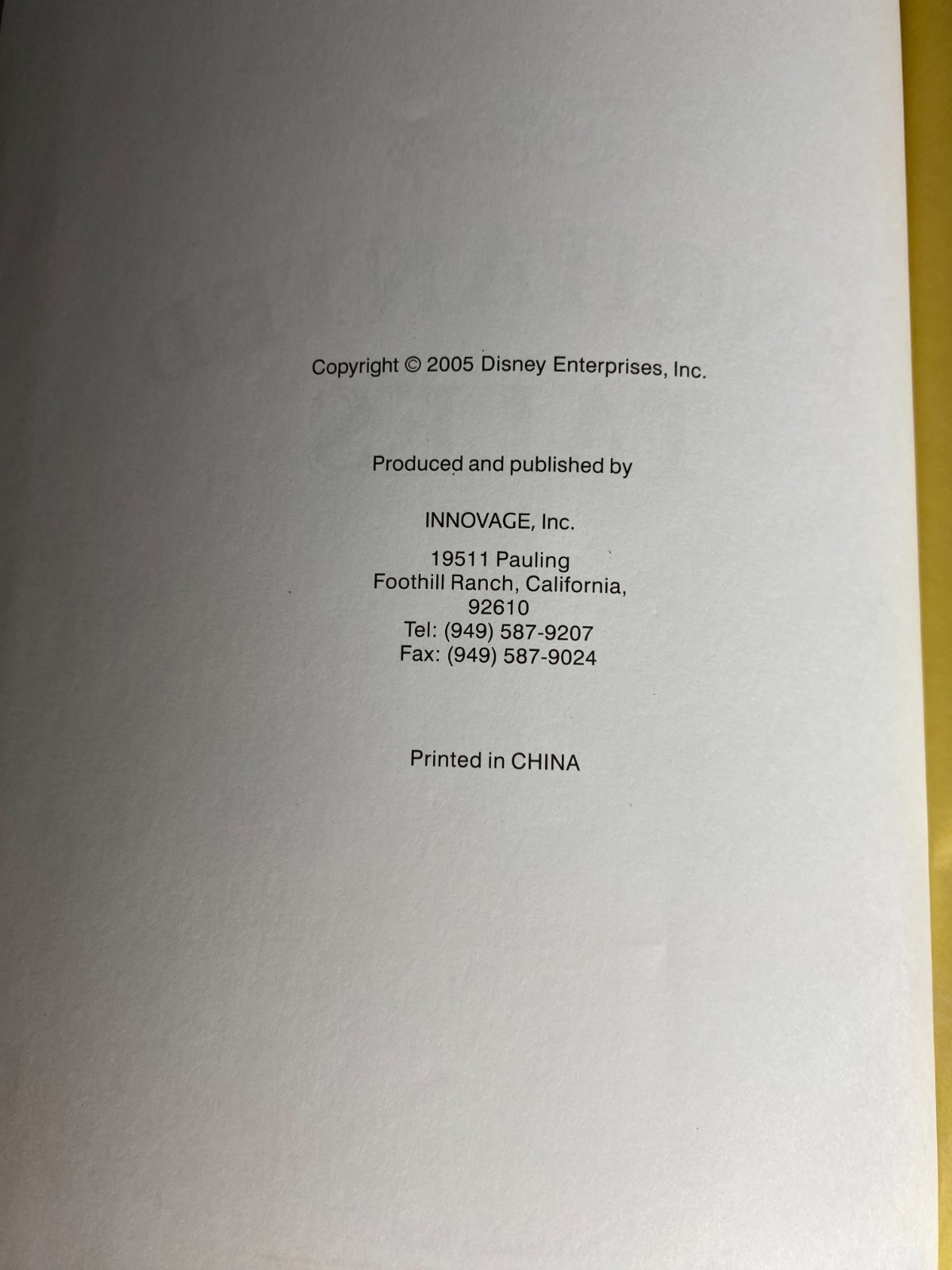Disney Enchanted Tales Book 2005 301 Pages