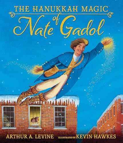 The Hanukkah Magic of Nate Gadol – Hardcover, by Levine Arthur A. – Very Good b