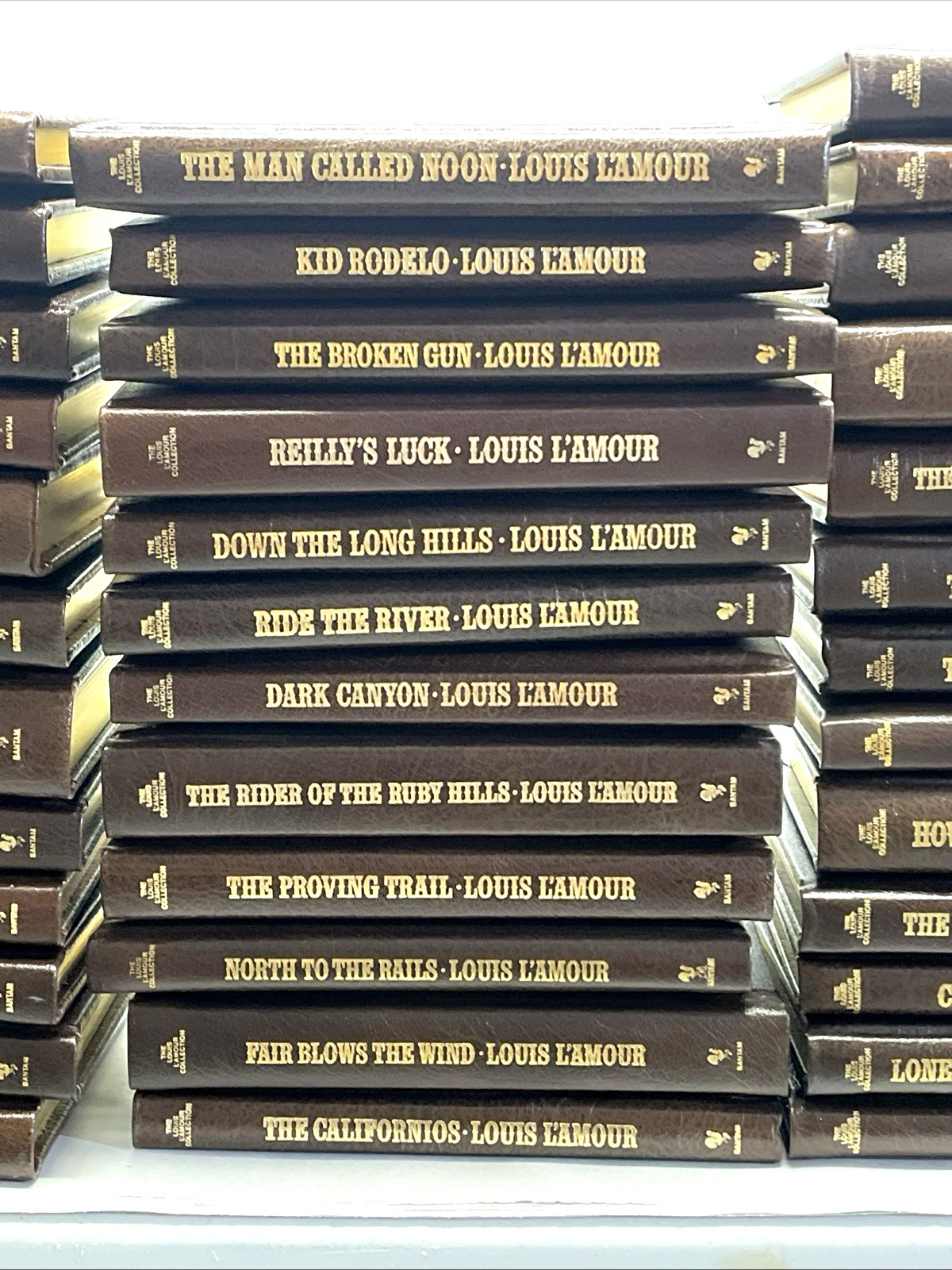 Louis L’Amour Leather Hardcover Collection Pick Your Title Gold Gilt Pages