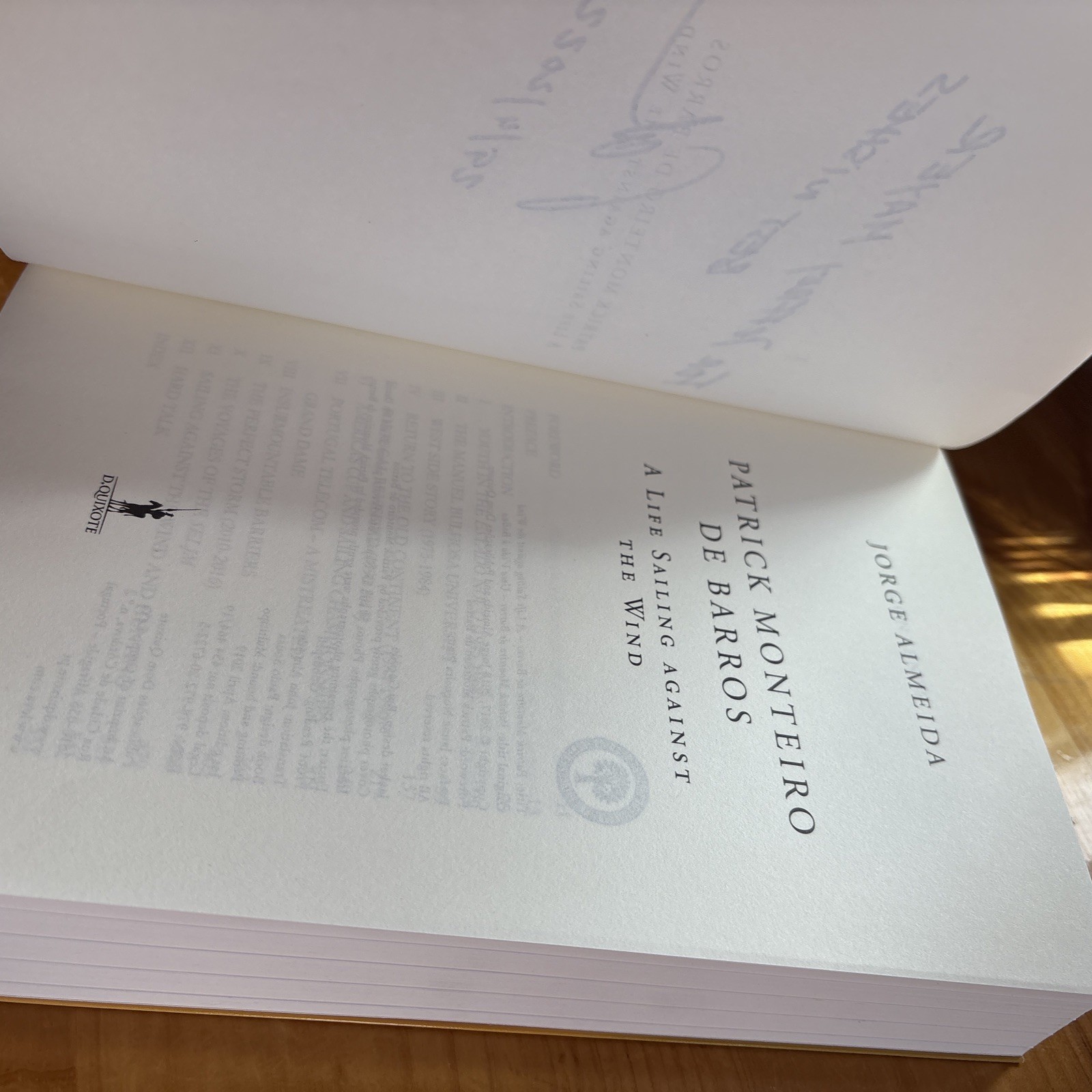 Life Sailing Against the Wind Patrick Monteiro de Barros Signed Jeffrey Mayer