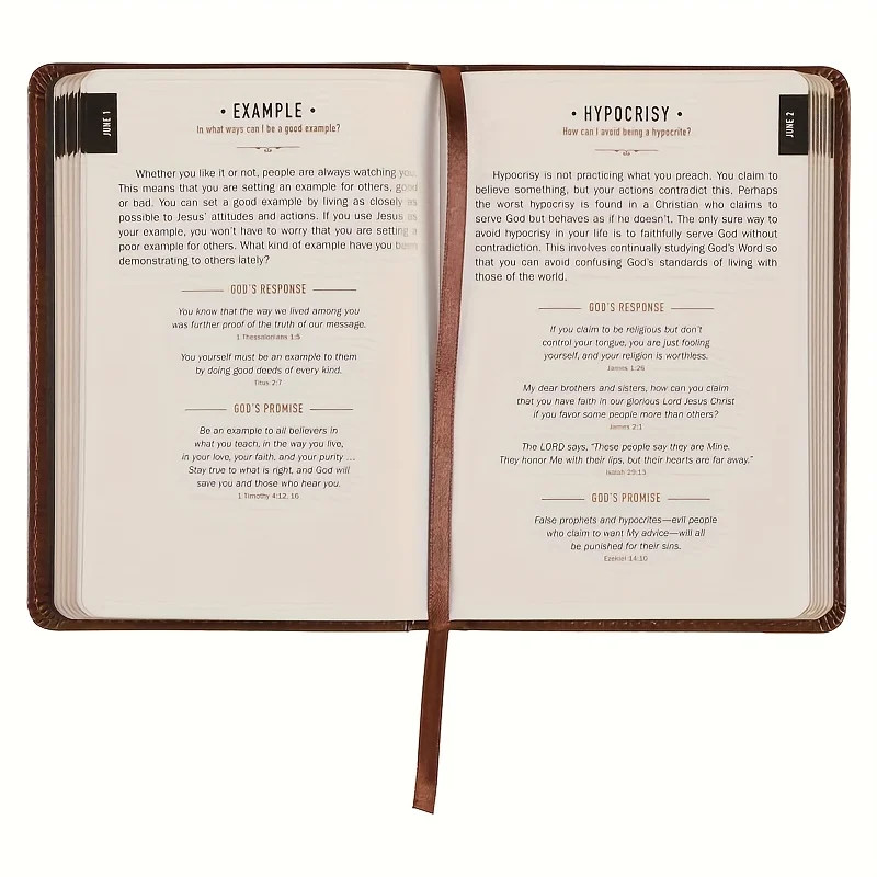 One Minute with God for Men – 365 Devotions (Brown Faux Leather) Fast ship