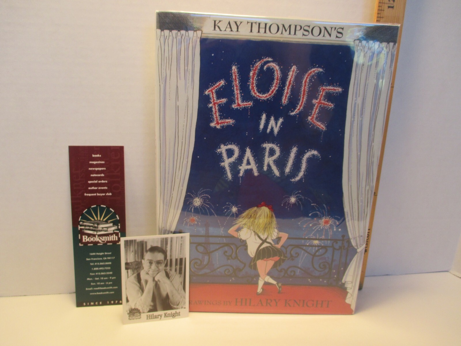 ELOISE IN PARIS signed by illustrator HILARY KNIGHT 1999 hc + dj 1st ed reissue