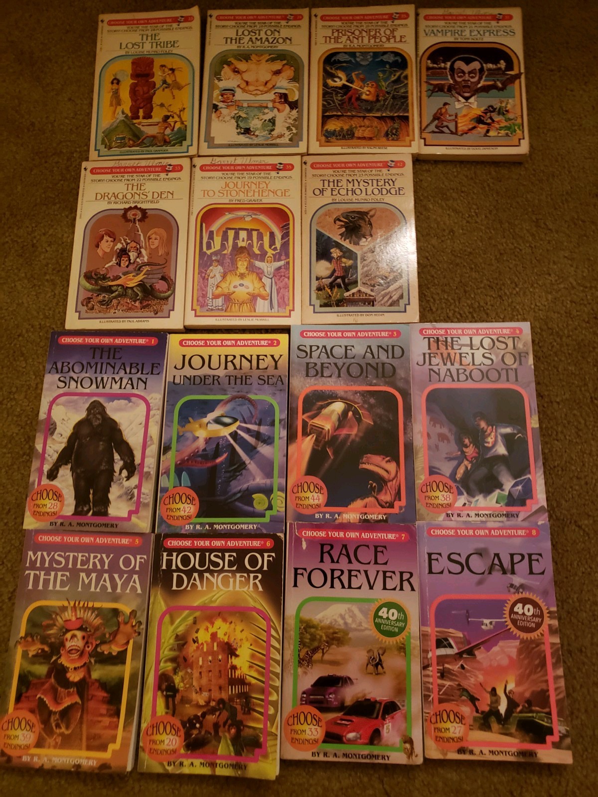 15 choose your own adventure book series set lot retro vintage and recent