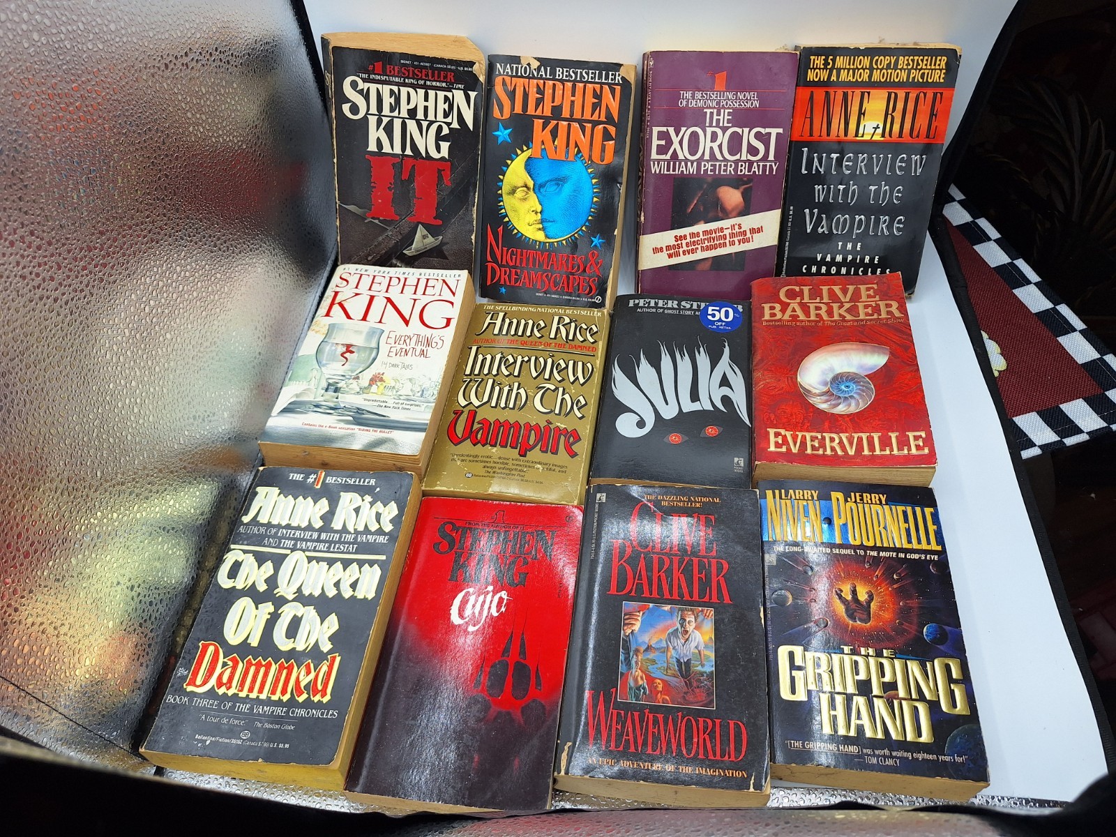 Lot Of Horror Paperback 12 Books Stephen King Anne Rice Clive Barker And Others