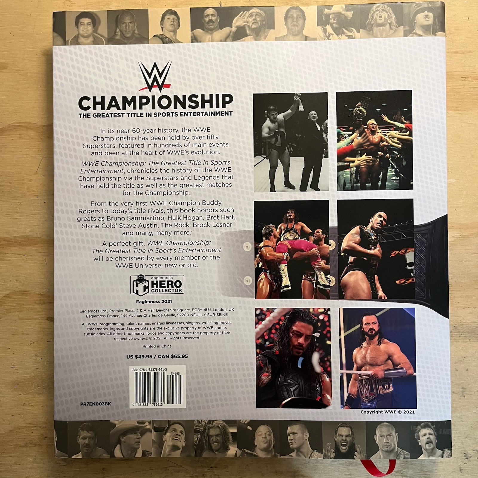 WWE Championship: The Greatest Title in Sports Entertainment 2021 HC DJ Book