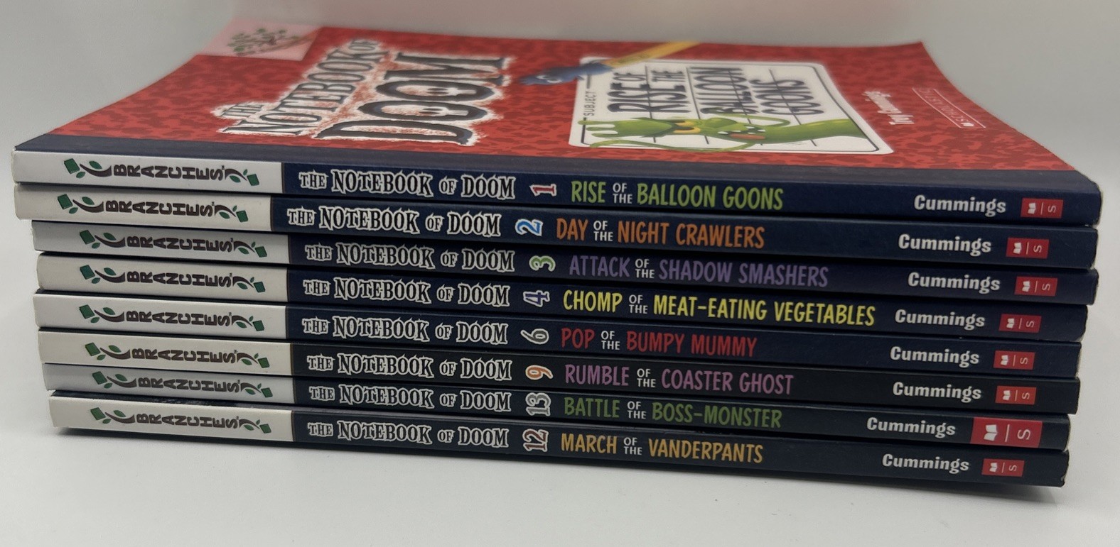 The Notebook of Doom Mixed Lot 8 Books Troy Cummings Paperback Chapter Set
