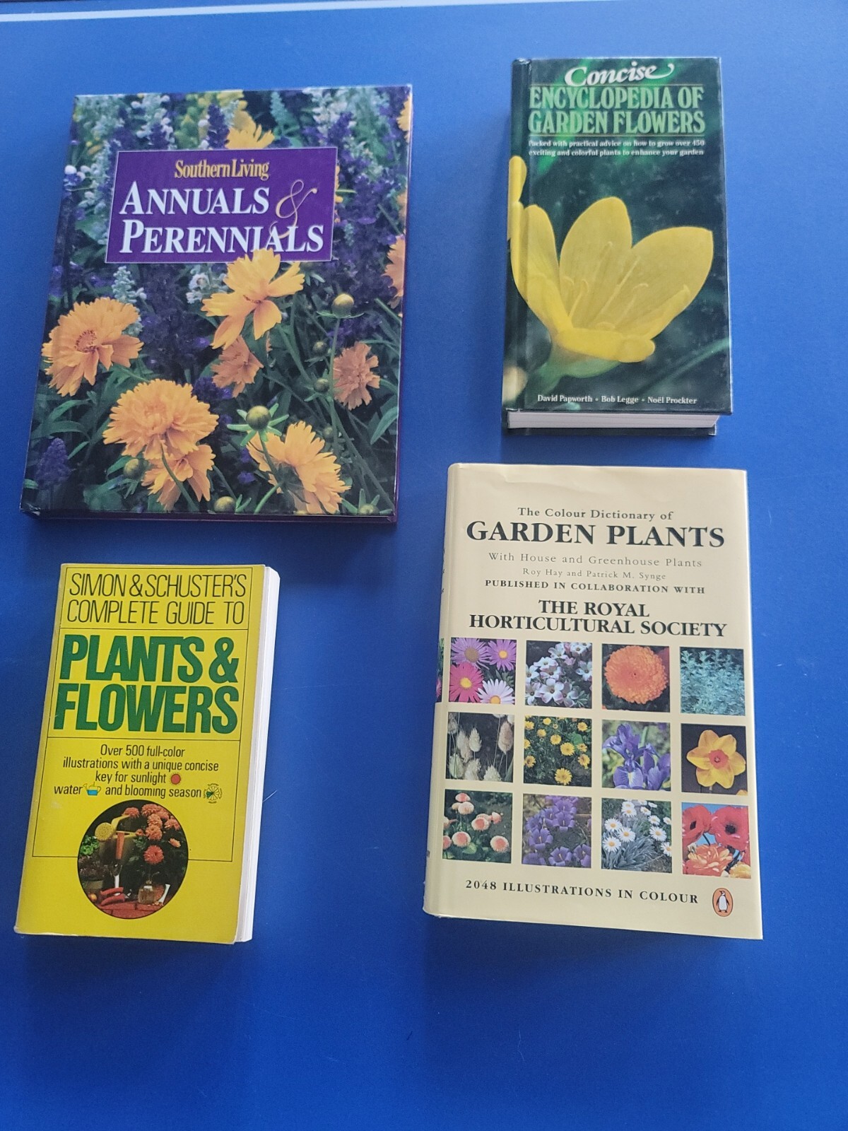 Dictionary of Garden Plants Royal Horticultural Society 4 garden book lot