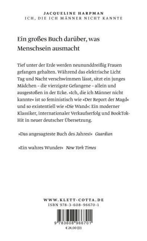 Jacqueline Harpman Harpman, Jacqueline/Ich, die ich Männer nicht kannte