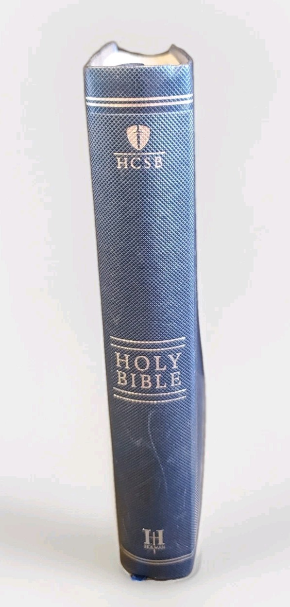 Holy Bible, specifically an HCSB (Holman Christian Standard Bible) edition.