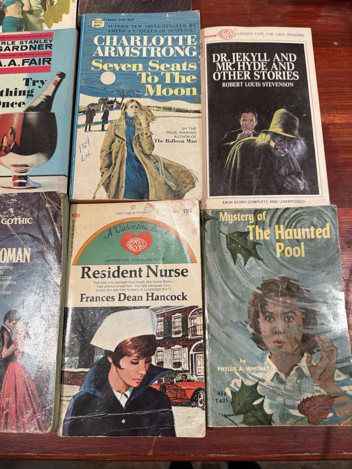 vintage mystery thriller paperback book lot