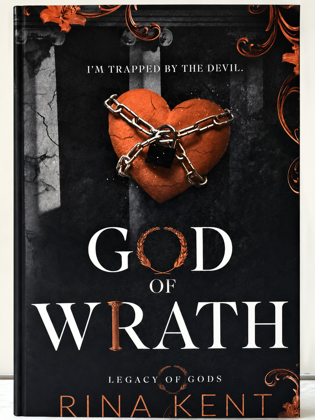 Rina Kent Rare God Of Wrath Paperback Black White Pages