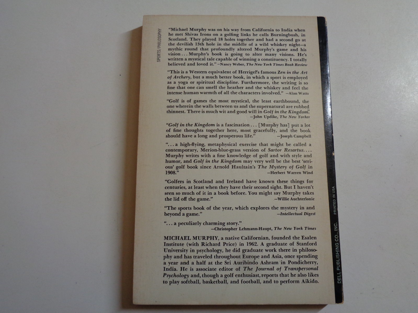 GOLF IN THE KINGDOM by Michael Murphy 1980 Edition