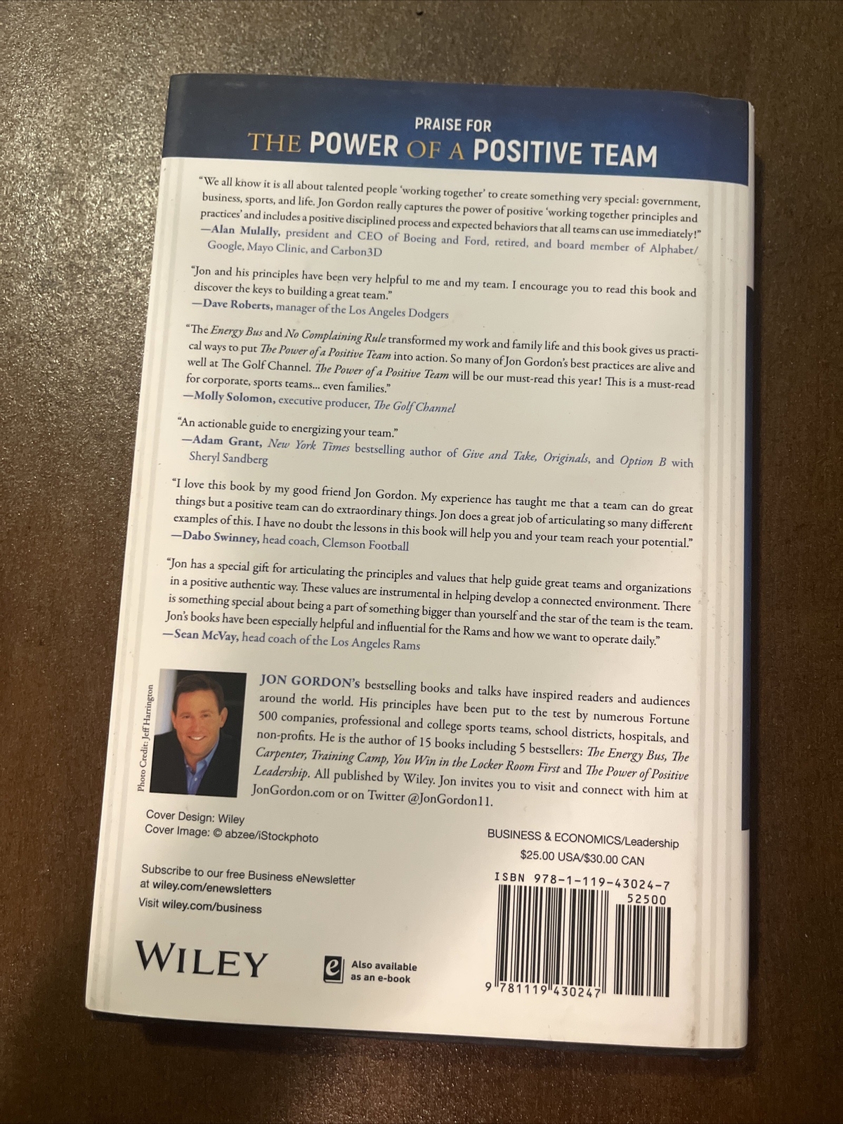 Jon Gordon Ser.: The Power of a Positive Team : Proven Principles and Practices