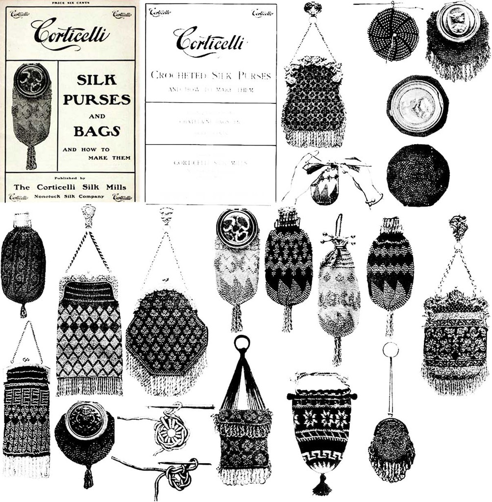 Victorian Beaded Purse Pattern Book 1900 Purses Bags Edwardian Bag Chatelaines