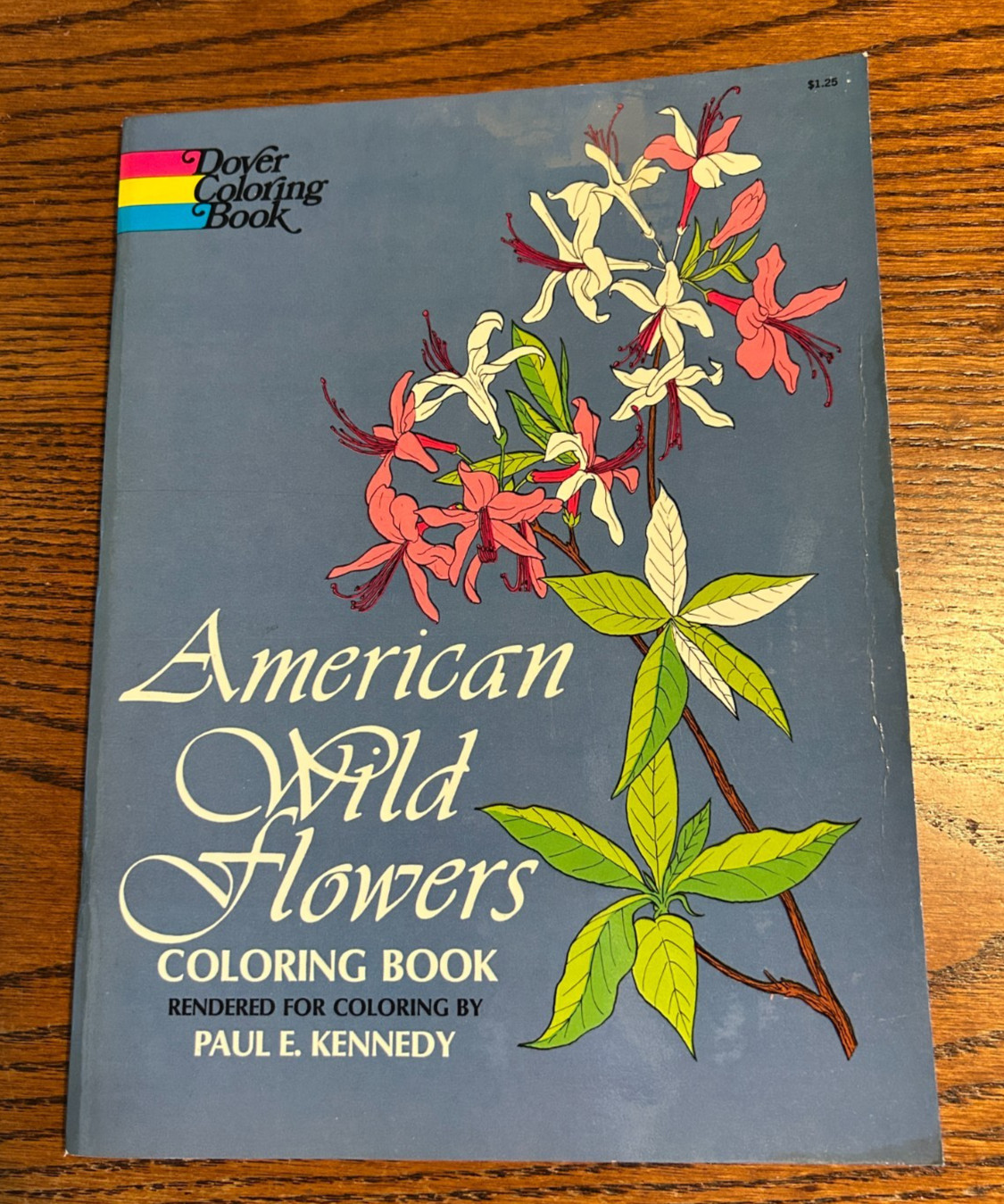1971 American Wild Flowers Dover Coloring Book Paul Kennedy 46 Pages Vintage