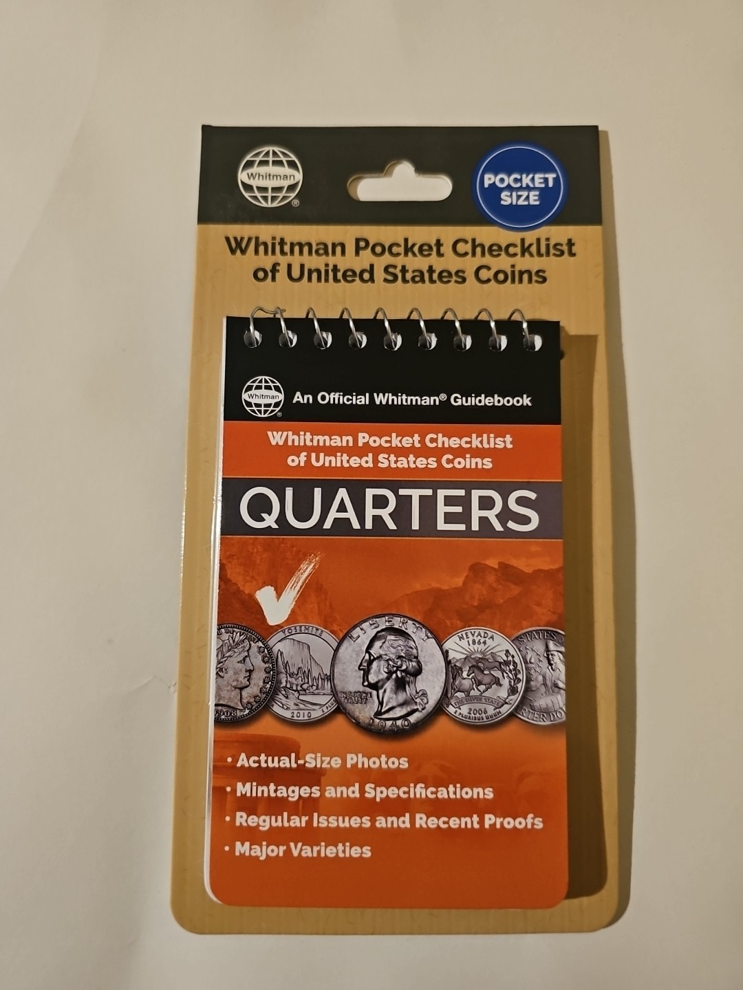 Whitman Pocket Checklist Of United States Coins, Quarters.