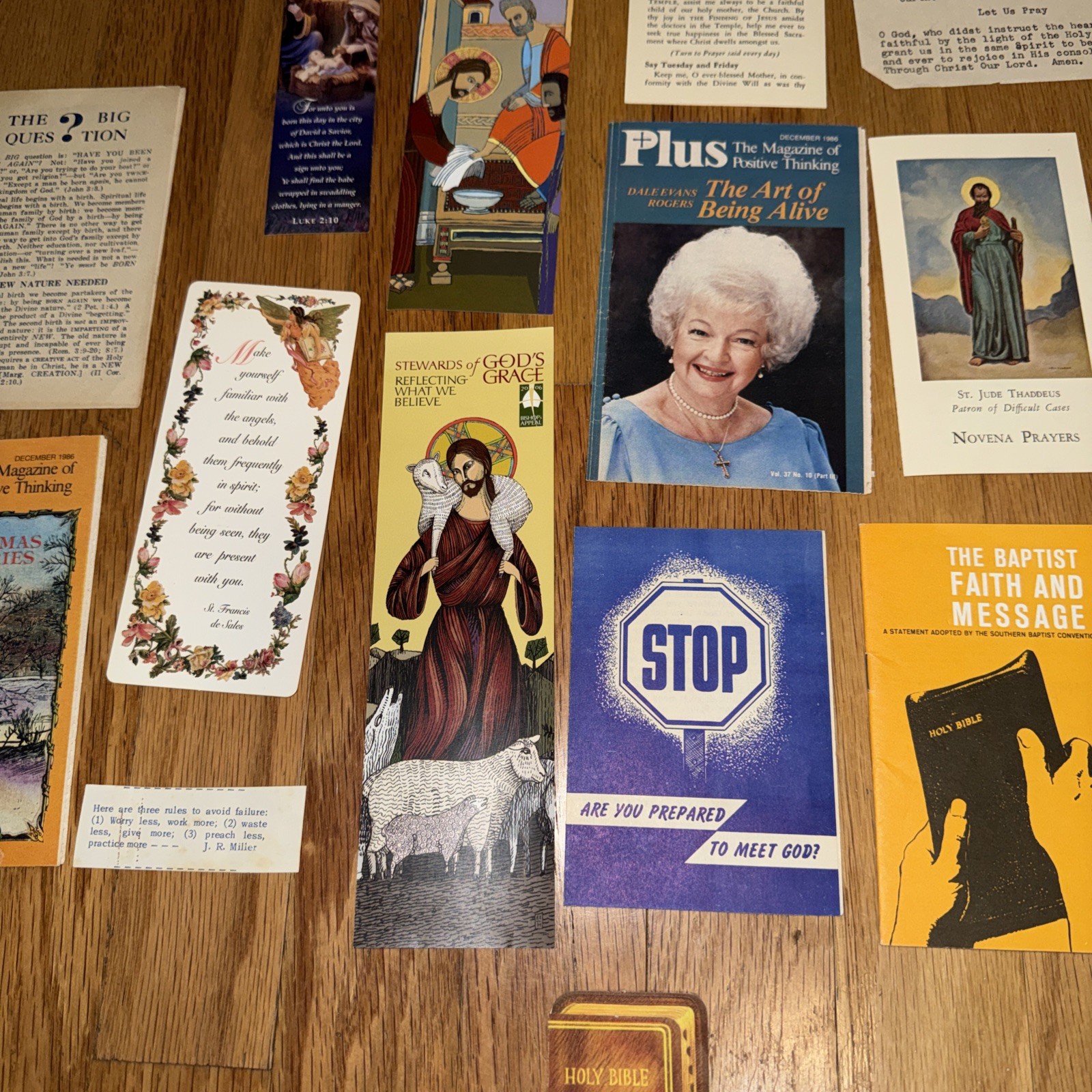 Lot of Vintage Religious Tracts Christian Pamphlets, Booklets, Photos Articles