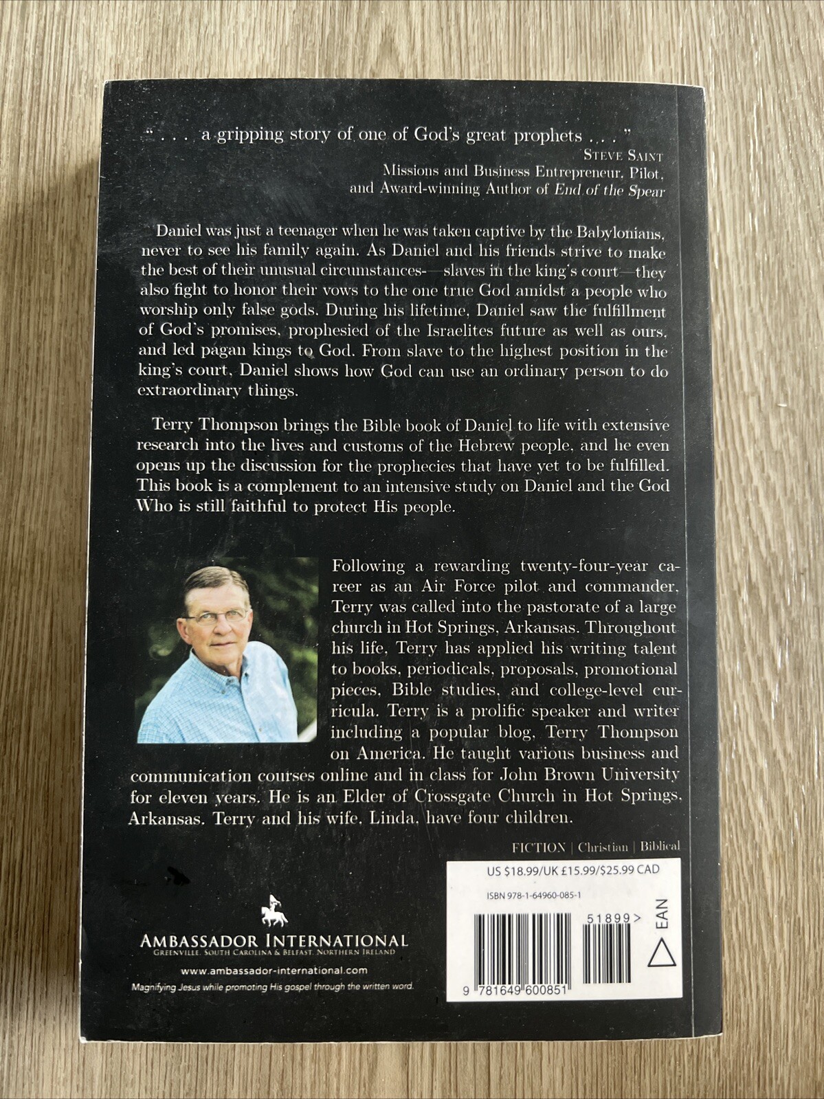 Daniel : Prophet at the King’s Command, a Novel by Terry Thompson – SIGNED
