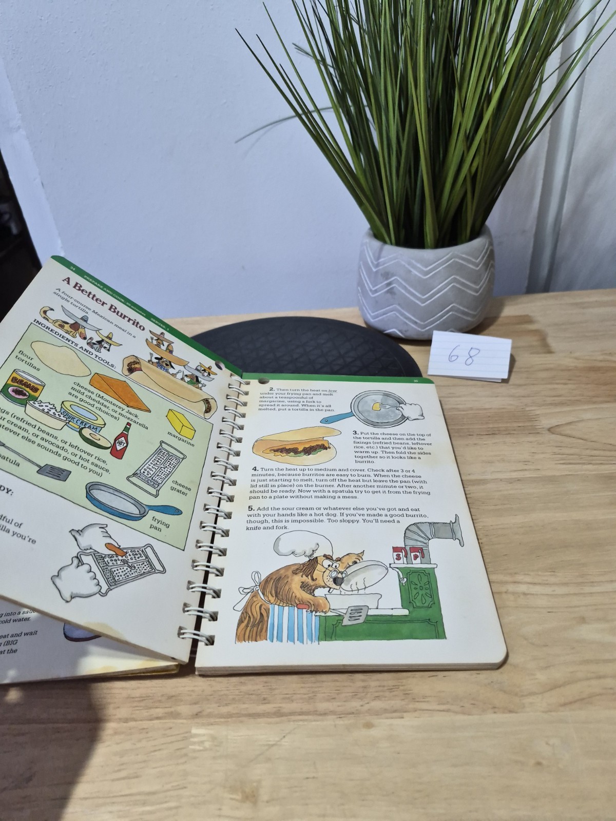 Kids Cooking : A Very Slightly Messy Manual by Klutz Editors (1987) Ringbound