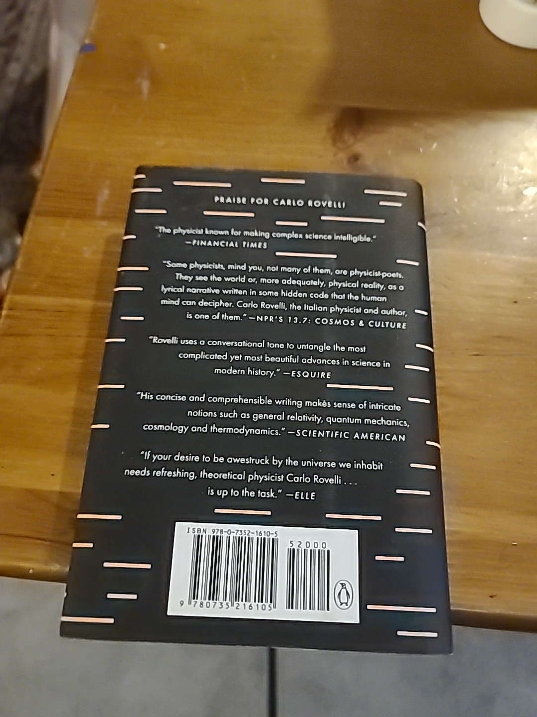 Order of Time by Carlo Rovelli (2018, Hardcover)