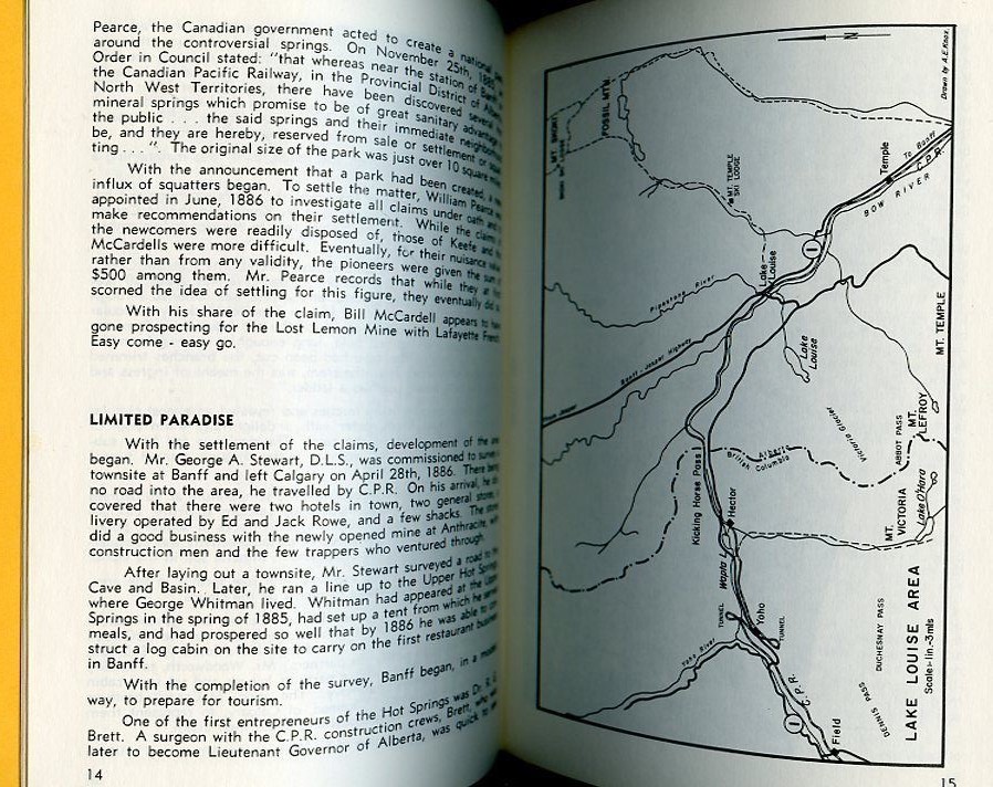 Canada History – Frontier Guide to Enchanted Banff & Lake Louise Bklt,1968