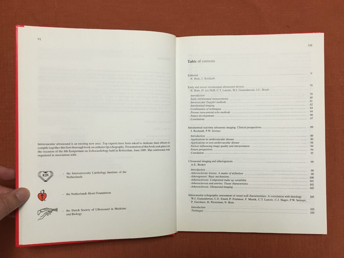 Intravascular Ultrasound – Edited by Bom & Roelandt -1989 – HB -Techniques, etc.