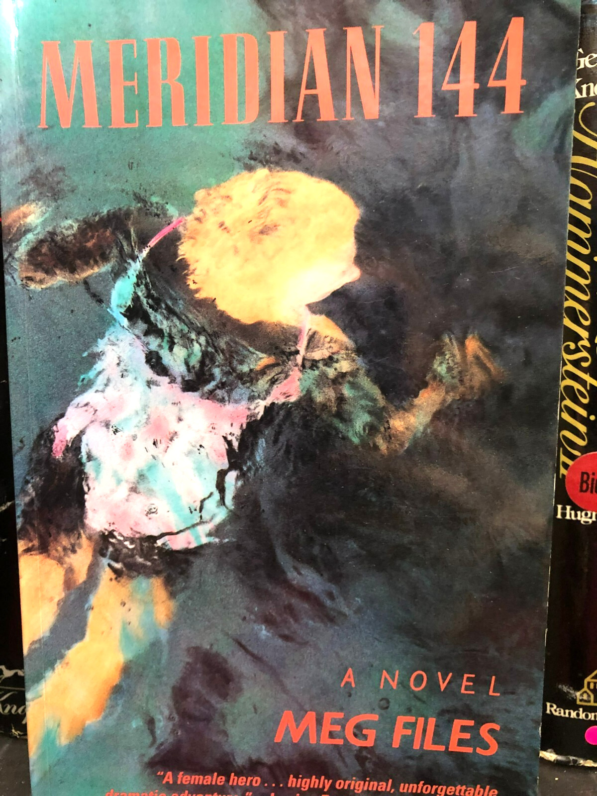RARE SIGNED 1ST EDITION! Meridian 144 by Meg Files (1991, Trade) FINE SOFTCOVER