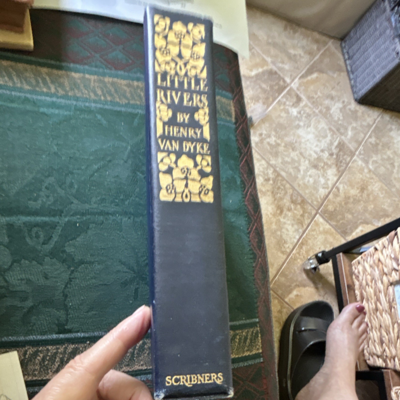 Henry Van Dyke Little Rivers HC Illus Inscribed Charles Scribner’s Sons 1909