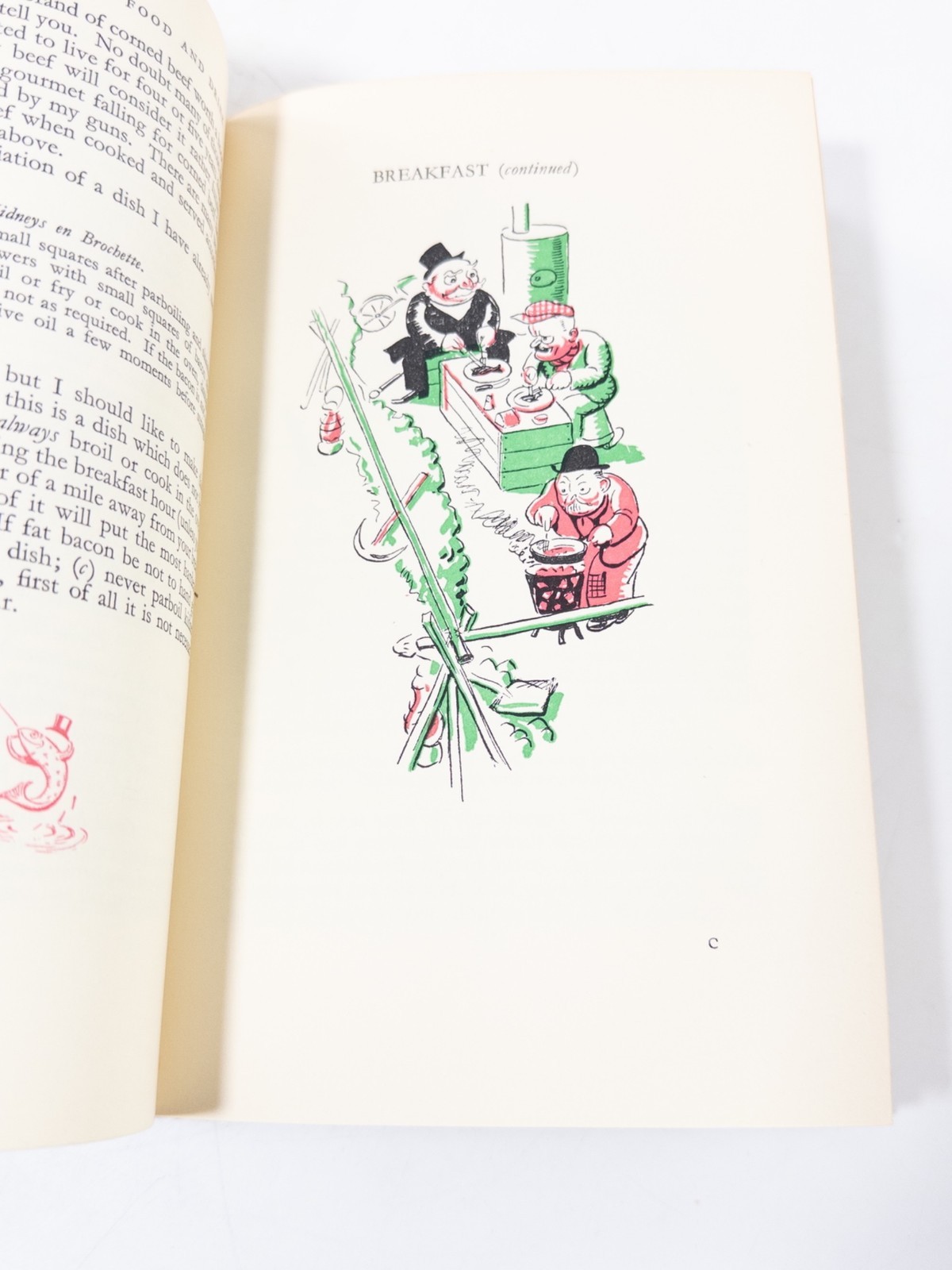 Gourmet’s Book of Food and Drink 1935 Macmillan Hendy Illustrations, EX HCDJ